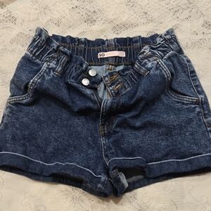 SO Good For Life High Rise Dark Blue Denim Mom Short 9/29 W